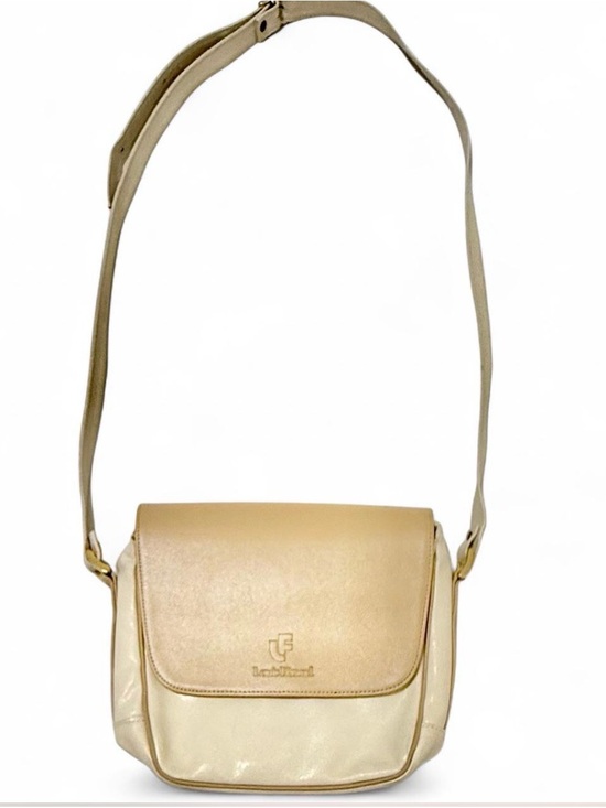 Louis Feraud Handbags - Louis Feraud Cream Leather Crossbody Bag